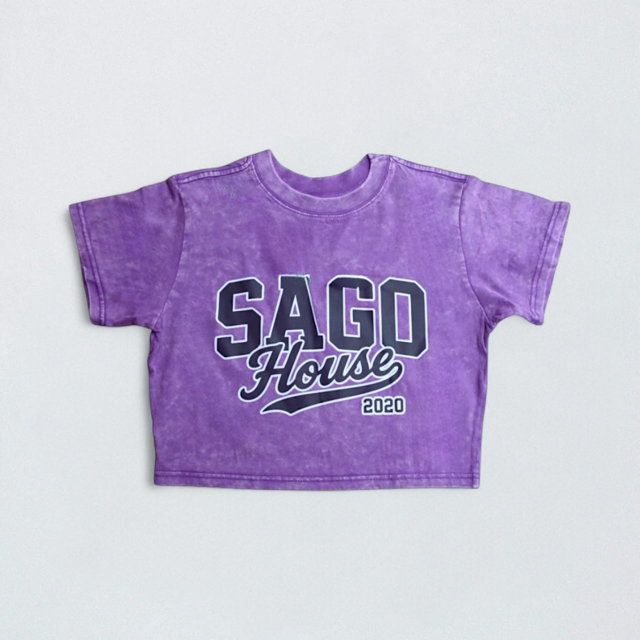 Stone Wash Sago Crop Top