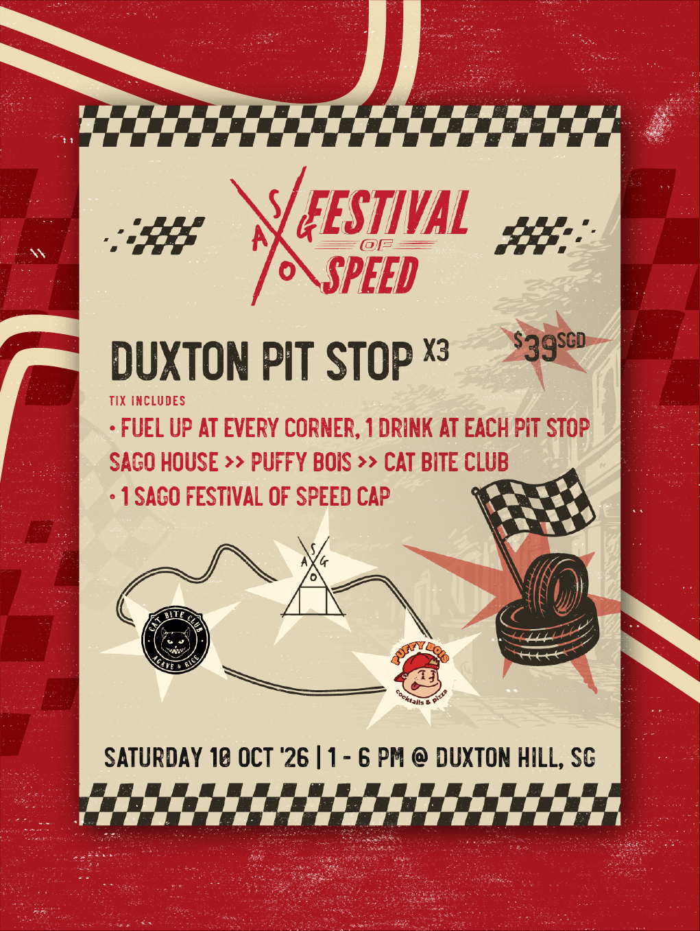DUXTON PIT STOP x3